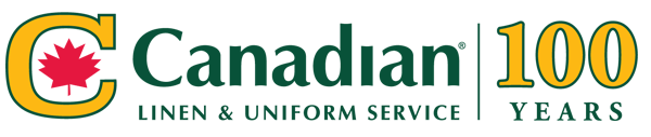 Canadian linen 100 years logo
